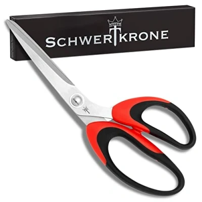 Afbeelding van Schwertkrone schaar, universele huishoudschaar, papierschaar, naaischaar, kantoorschaar, borduurschaar (universele schaar 8 inch 20 cm)