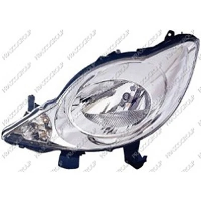 Afbeelding van PRASCO PG2014906 Koplampen Links H4 Transparent voor rechtsrijdend verkeer PEUGEOT: 107 Hatchback (PM, PN) 1.0, 1.4 HDi 2005 2014