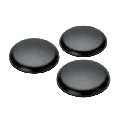 Afbeelding van ORION LIGHTSTYLE Extra platte afdekking verdeeldoos, pvc, baldakijn, afsluiting voor plafonddoos, 3 stuks, in zwart