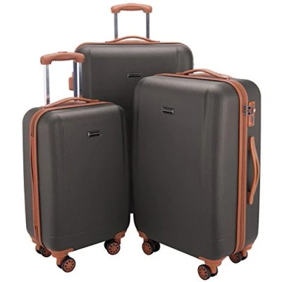 Afbeelding van Hoofdkoffer badkuip koffer handbagage harde schaal trolley rolkoffer reiskoffer, titanium (grijs) 82771016