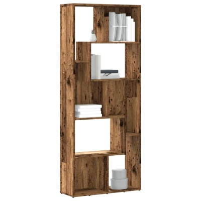 Afbeelding van vidaXL Boekenkast 67x24x161 cm bewerkt hout oud houtkleurig