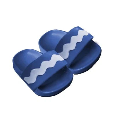 Afbeelding van Heless Poppen Badslippers Blauw, 38 45 cm
