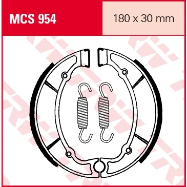 Afbeelding van Remschoenset TRW MCS954