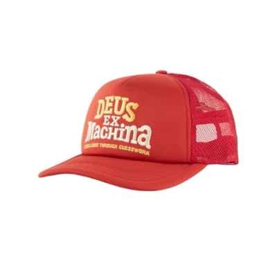 Afbeelding van Deus Guesswork Red Trucker Cap