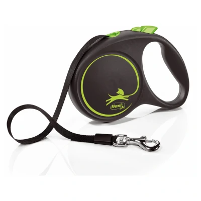 Afbeelding van Flexi Rollijn Black Design Tape Groen L 5 MTR TOT 50 KG (398586)