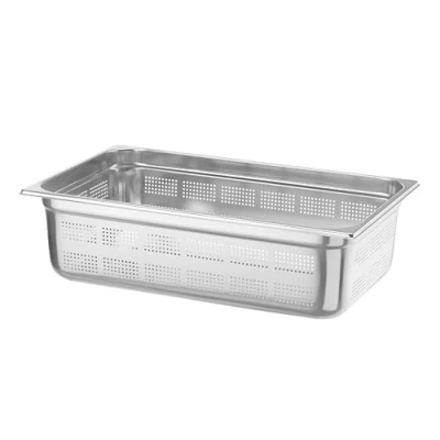 Afbeelding van Hendi Gastronormbak 1/1 geperforeerd, RVS, 15 cm diepte, 32,5(b)x53(d)x15(h)cm, 802212
