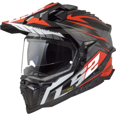 Afbeelding van LS2 Helm Explorer Spire MX701 mat zwart / rood maat S