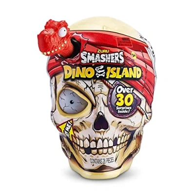 Afbeelding van ZURU Smashers 7488B Dino Island Surprise Egg, gigantische schedel, haai, (Megalodon Collectible Toy, Explorer&#039;s Kit, voor kinderen vanaf 3 jaar, dinosaurusslijm