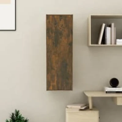 Afbeelding van Tv meubel 30,5x30x90 cm bewerkt hout gerookt eikenkleurig