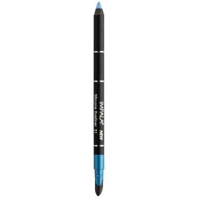 Afbeelding van Impala Waterbestendige eyeliner met siliconen gedefinieerde lijn of wazig effect crèmige zachte textuur Intensieve, lang houdende en waterdichte kleur 21 mat lichtblauw