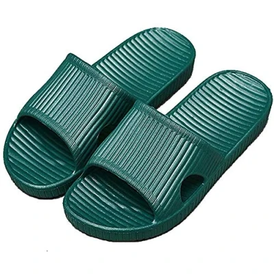 Afbeelding van APIKA Dames en Heren Antislip Slip on Slippers Binnengebruik Buitengebruik Bad Sandaal Zacht Schuim Zool Zwembad Schoenen Huis Thuis Glijbaan (44/45 EU, Turkoois)