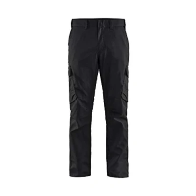 Afbeelding van Blaklader Industrie werkbroek stretch 1444 1832 Zwart/Rood C58