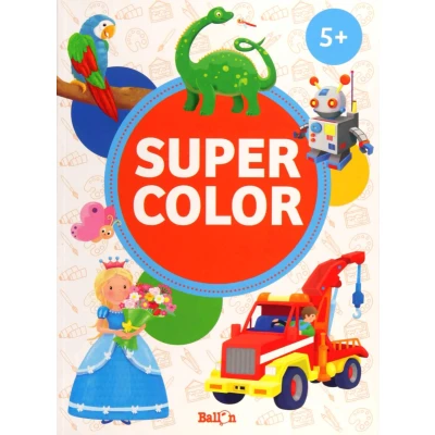 Afbeelding van Ballon Mega kleurboek Super Color 5+