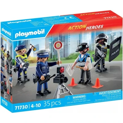 Afbeelding van PLAYMOBIL Playm. Figurenset Polizei 71730 constructiespeelgoed