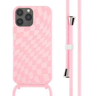 Afbeelding van Apple iPhone 13 Pro Max Hoesje Siliconen en TPU (zacht) iMoshion Softcase/Koordhoesje/Backcover Roze Telefoonhoesje