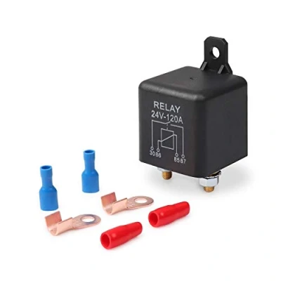 Afbeelding van Ehdis Scheidingsrelais 24 V 120 A 4 pins auto relais scheidingrelais tweede batterij zwarte box voor auto&#039;s Heavy Vehicle vrachtwagen graafmachine Van Boo
