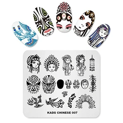 Afbeelding van KADS Nail Stempelen Plaat Chinese Stijl Art Stempel Sjabloon Diy Afbeelding Template Manicure Stencil Gereedschap (CN007)