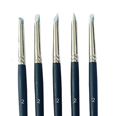 Afbeelding van The Art Shop Skipton Kunstenaars Silicone Colour Shaper Tool Set van 5 (maat 2)
