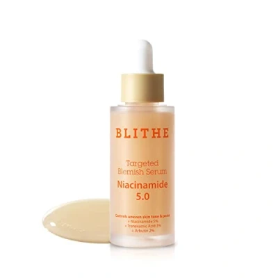 Afbeelding van BLITHE Korean niacinamide Serum Dark Spot Corrector Face Brightening Vitamine B3 voor gezicht, huidverzachting Cica &amp; Allantoïne, arbutine Tranexamic Acid, 350 ml