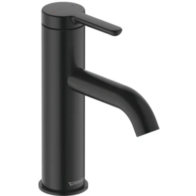 Afbeelding van Duravit c 1 eengreeps wastafelmengkraan zwart mat 143x40x175 mm c11020002046