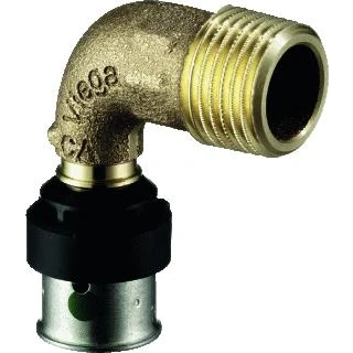 Afbeelding van Viega Smartpress bocht 90 brons 25 mm pers x 3/4&quot; bu.dr. (gas)