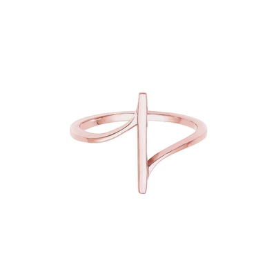 Afbeelding van Elli BAND GEO COOL Basic Minimal Ring Rose goldcoloured, Dames, Maat: 54, gold coloured