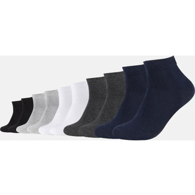 Afbeelding van camano SOFT Quarter 10 PACK Sokken, Maat: 47 49, Navy mix