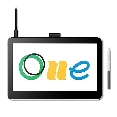 Afbeelding van Wacom One 13 touch tekentablet met een 13.3 multi scherm, Full HD 99% sRGB, incl. EMR pen zonder batterij, voor Windows, Mac, Chromebook en Android perfect creatieve starters