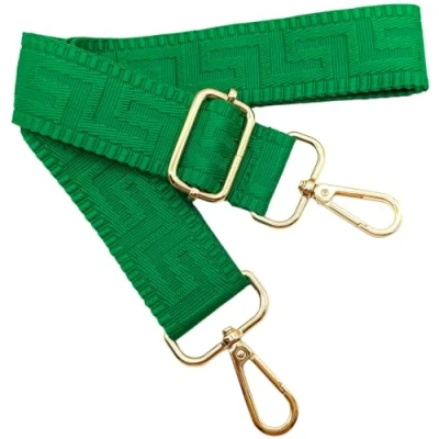 Afbeelding van Verstelbare kleurrijke schouderriem voor damestassen, smaragdgroen, 80 130 cm, tasriem met gouden karabijnhaak, duurzaam, crossbody tas, gitaar, tassen, moderne accessoires, 3,8 1317