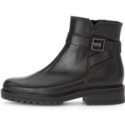 Afbeelding van Gabor 762 Enkellaarsjes Enkelboots met rits Dames Zwart Maat 40
