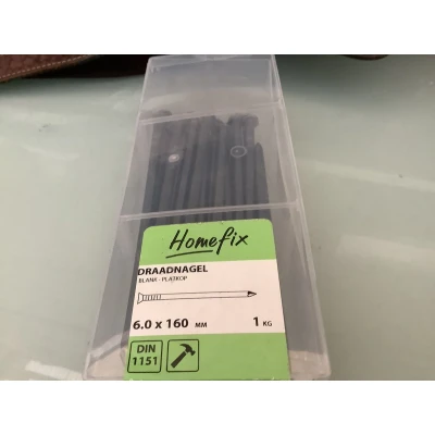 Afbeelding van Homefix Draadnagel Blank Pk 6.0X160 (1Kg)