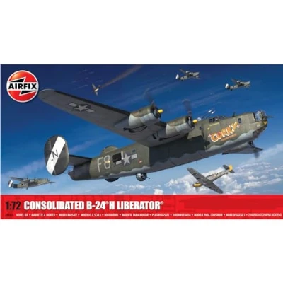 Afbeelding van 1:72 Airfix 09010 Consolidated B 24H Liberator Propeller Vliegtuig Plastic Modelbouwpakket
