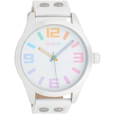 Afbeelding van Oozoo Timepieces Horloge, Dames, Maat: One Size, Weiß