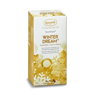 Afbeelding van Ronnefeldt Teavelope &#039;Winterdream&#039; Kruidenthee met sinaasappel en karamelsmaak, 25 theezakjes, 37,5 g, aantal: 6 stuks