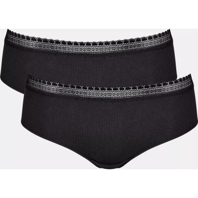 Afbeelding van sloggi GO Ribbed Hipster C2P Dames Onderbroek Maat L