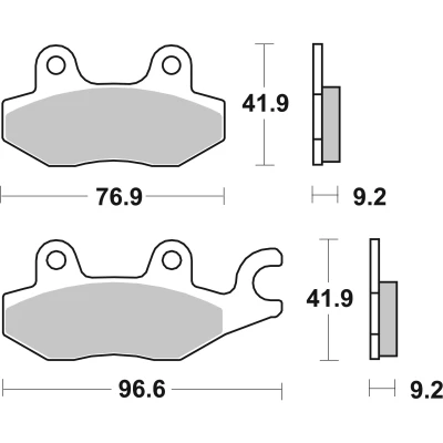 Afbeelding van Brembo S.p.A. Wegremblokken koolstofkeramiek 07HO4008
