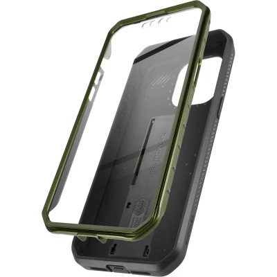 Afbeelding van Supcase 360 Backcase hoesje met screenprotector Geschikt Voor iPhone 14 Plus Groen