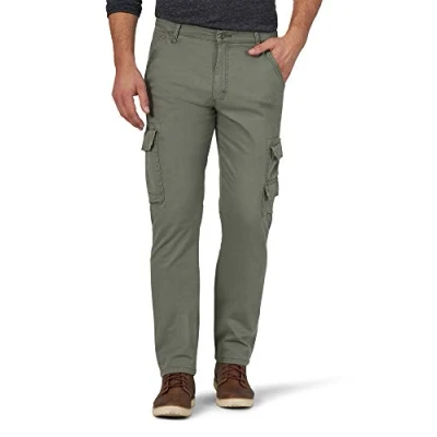 Afbeelding van Wrangler Authentics Regular Tapered Cargo Broek voor heren, Dusty Olijf, 34W / 34L
