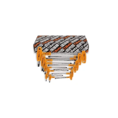 Afbeelding van Beta 8 delig set haakse stiftsleutels met kracht handgreep en Torx® profiel (art.97TTX) 97TTX/S8 000970808