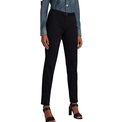 Afbeelding van G Star Bronson Skinny Chinobroek Met Halfhoge Taille Dames Mazarine Blue W25 X L34