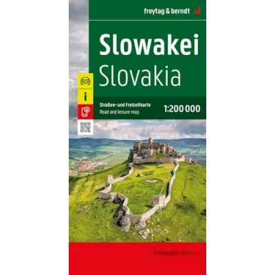Afbeelding van Slowakei, Straßen und Freizeitkarte 1:200.000, freytag &amp; berndt: 7501