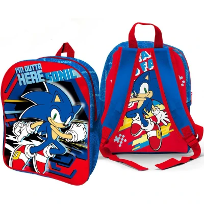 Afbeelding van Sonic Peuterrugzak I&#039;m outta here 3D 31 x 25 10 cm Polyester