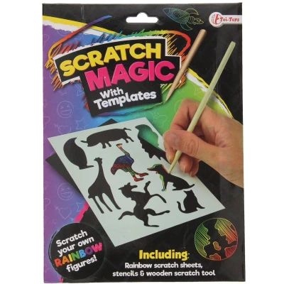 Afbeelding van Toi toys Magische Krasset Dieren Regenboog