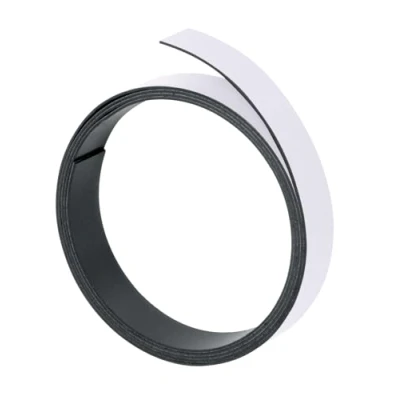 Afbeelding van FRANKEN Magneetband, (L)1,000 x (D)5 (H)1 mm, wit