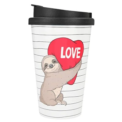 Afbeelding van Depesche Drinkbeker To Go Love Sloth