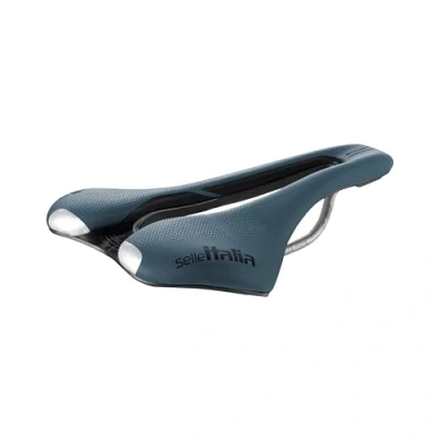 Afbeelding van Selle Italia Slr Boost Gravel Superflow Ti 316 Zadel Blauw 145 mm