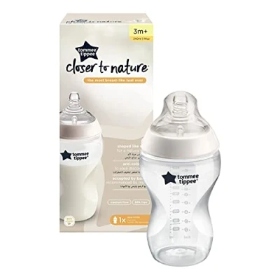 Afbeelding van Tommee Tippee Closer to Nature Zuigfles Transparant 340 ml