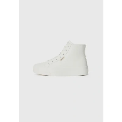 Afbeelding van Calvin Klein Jeans VULC Sneakers hoog, Dames, Maat: 37, Triple bright white Schoenen