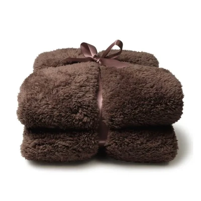 Afbeelding van Unique Living Plaid Deken Teddy 150x200cm Taupe