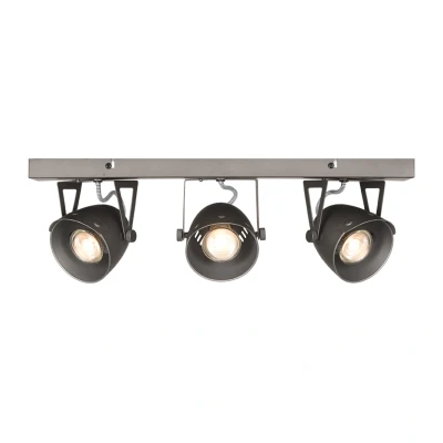 Afbeelding van LABEL51 LED spot cap 3 lichts grijs Metaal